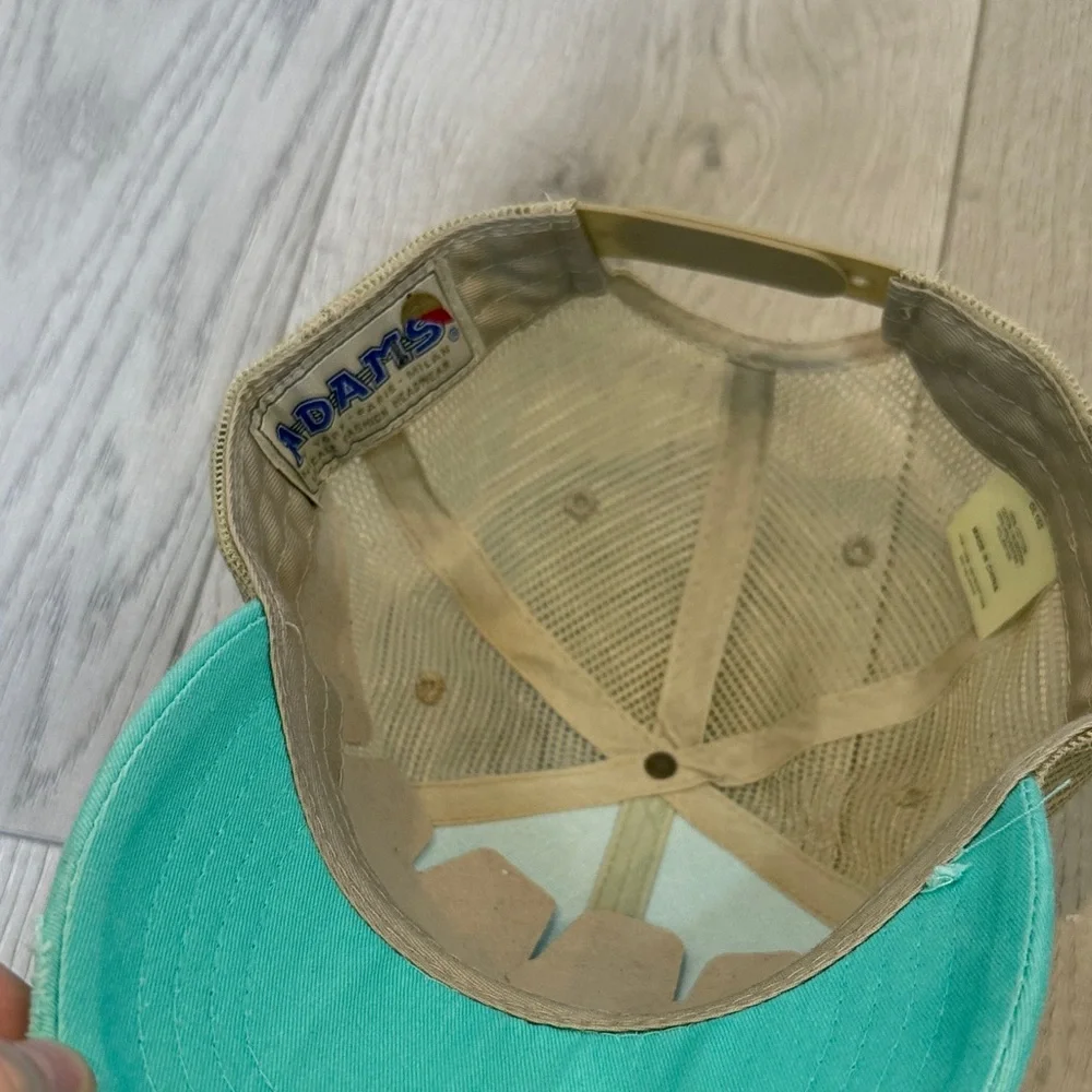 Arbonne Turquoise and Silver Mesh hat - Picture 4 of 6